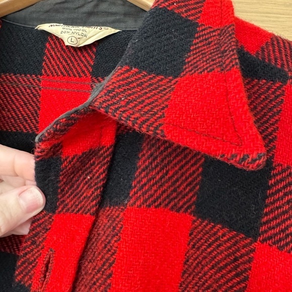 Vintage Northern Lights Wool Blend Button Down Unlined Shirt/Shacket / large - Picture 4 of 13